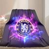 1pc Chelsea FC Blanket, Home Printed Throw Blanket - Soft Blanket Gift for Family, Washable Sofa Bed Blanket