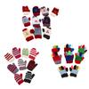 2 Stück Zarte Miniaturhandschuhe Feine Verarbeitung Wollgarn Tragbar Puppenhaus Mini Strickhandschuh für Zuhause