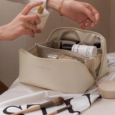 Women's Large Capacity Makeup Bag Portable Advanced Sense Travel Handbag Toiletry Storage Bag
