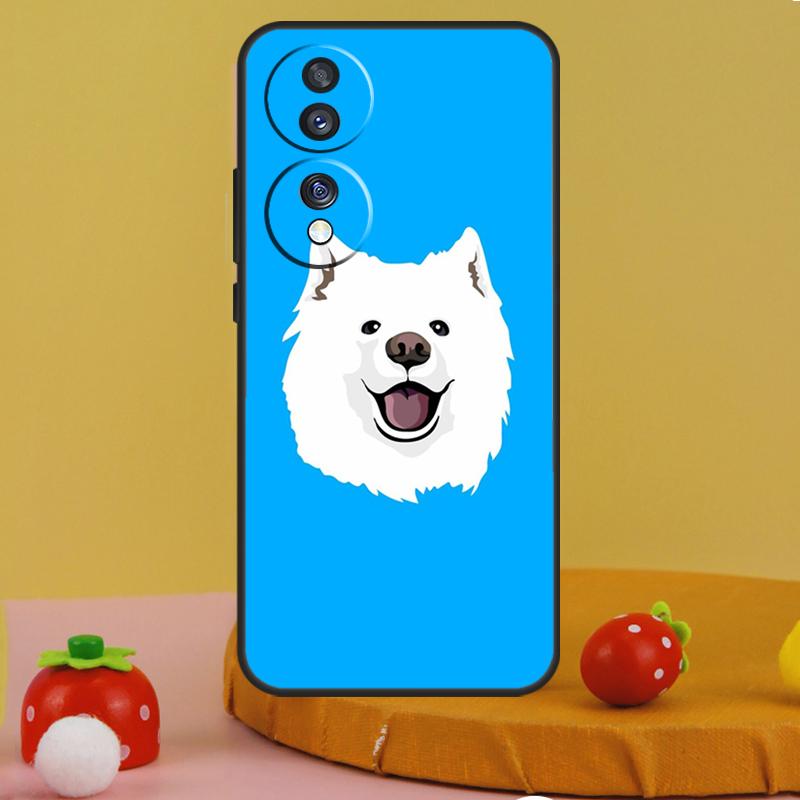 Cartoon Samoyed Dog Case For Honor 200 Pro X9c X9a X8a X7a X6a X7 X8 X9 X8b X9b 50 70 90 Magic 6 5 Lite Cover