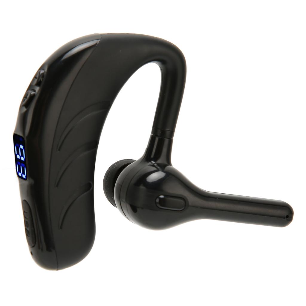 Bluetooth Earpiece Hands Free Noise Reduction Single Ear Bluetooth Headset with Battery Display for