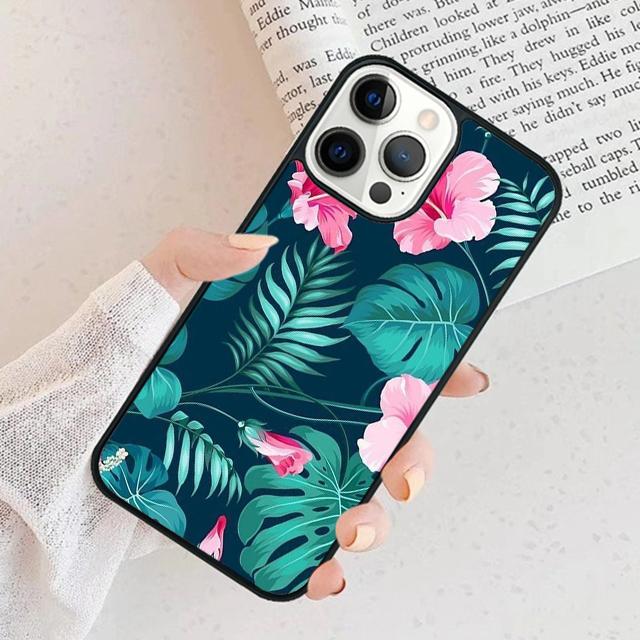 Tropisches Aloha-Hibiskusmuster Handyhülle Cover Für iPhone 17 Air 16 15 11 13 14 Pro Max 12 Plus Max Fundas