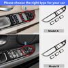 Car Door Armrest Panel Cover Trim Carbon Fiber For BMW 5 series E60 2008-2010