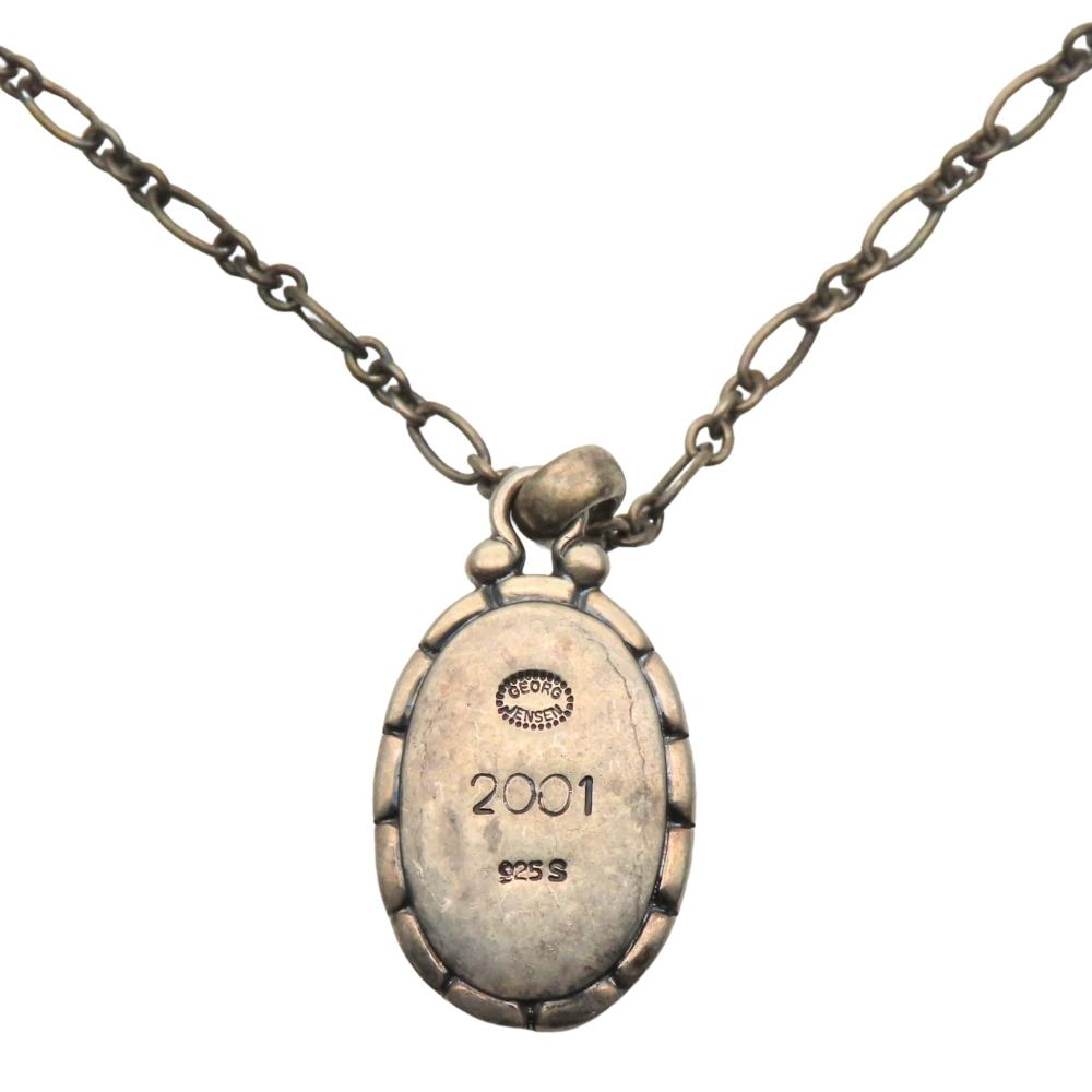 Used Georg Jensen Necklace Heritage Year 2001 Silver925 11.5g Silver Pendant