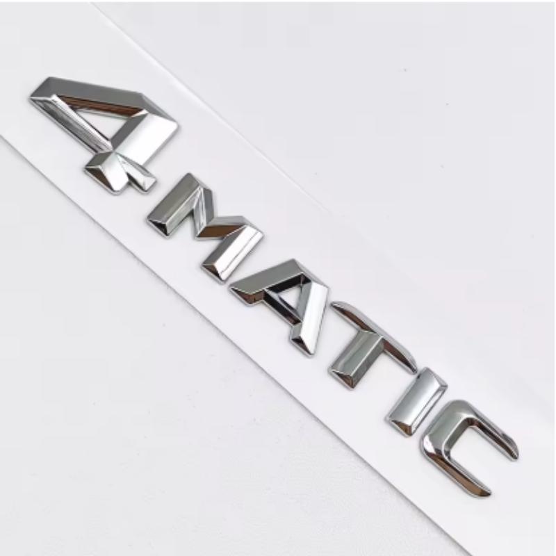Logo de Voiture ABS 3D Emblème Lettres 4MATIC Pour Mercedes W203 W204 W205 W206 W176 W177 W246 FWHJK3 W212 W213 X156 X253 C E S GLA Accessoires