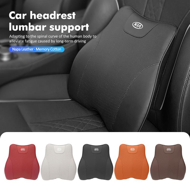 AAOI1 For KIA Car Neck Pillow Seat Head Support Pillows Lumbar Cushion Headrest Rio K5 K2 Sportage Ceed Sorento Picanto Stinger Soul