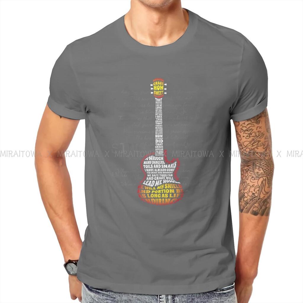 Guitar Rock Man TShirt Christian Band Fashion T Shirt Graphic Streetwear New Trend