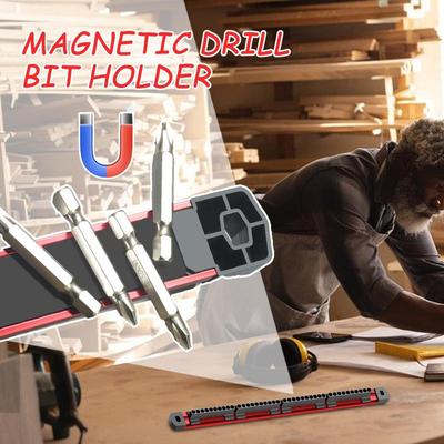 Magnetic Drill Bit Holder 40-slot Screwdriver Bits Storage Wall Mount Magnetic Socket Organizer Power Tool Attachment