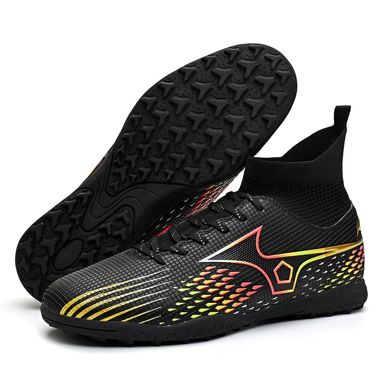Men Football Boots White Professional Waterproof High Quality High Women Soccer Shoes Youth Outdoor Anti-slip Football Sneakers