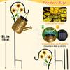 Solar Watering Can Lights Outdoor Garden Decor, Large Sunflower Hanging Lantern with Shepherd Hook, Waterproof Garden Lights for Outdoor Landscape