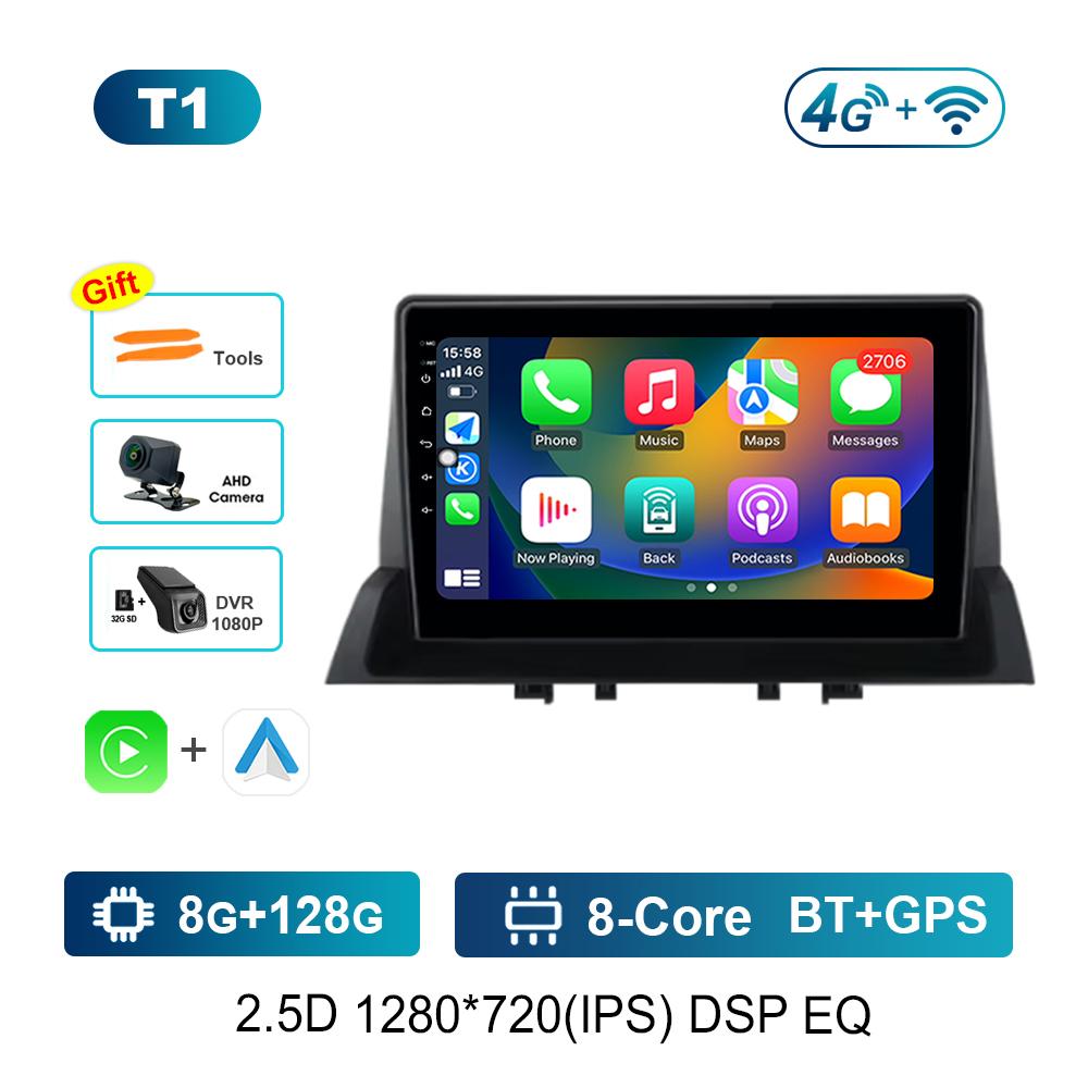 Bluetooth WiFi 9'' pentru Mazda 6 2002 - 2008 Android Auto Player Video Multimedia Auto Carplay Navi GPS Ecran Tactil Unitate Principală 4G