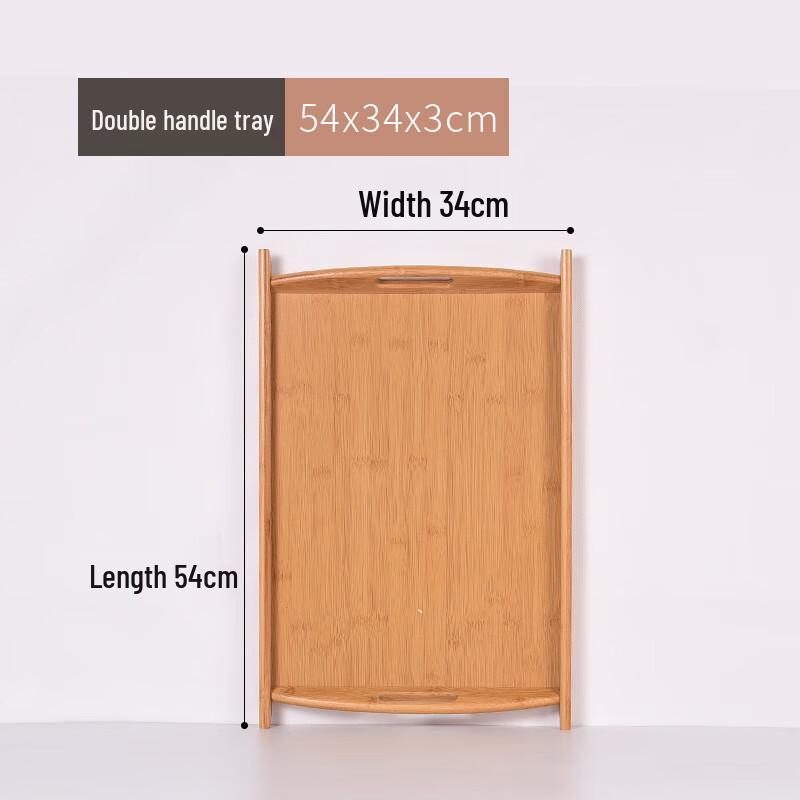 Japanese Style Bamboo Tea Tray with Handles