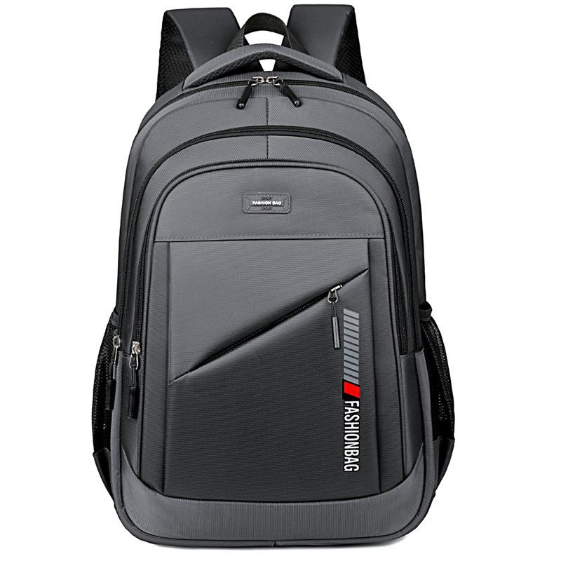 Schoolbag1011 New Simple Men's Lightweight Backpack Large Capacity Student School Bag Business Travel Urban Leisure Backpack