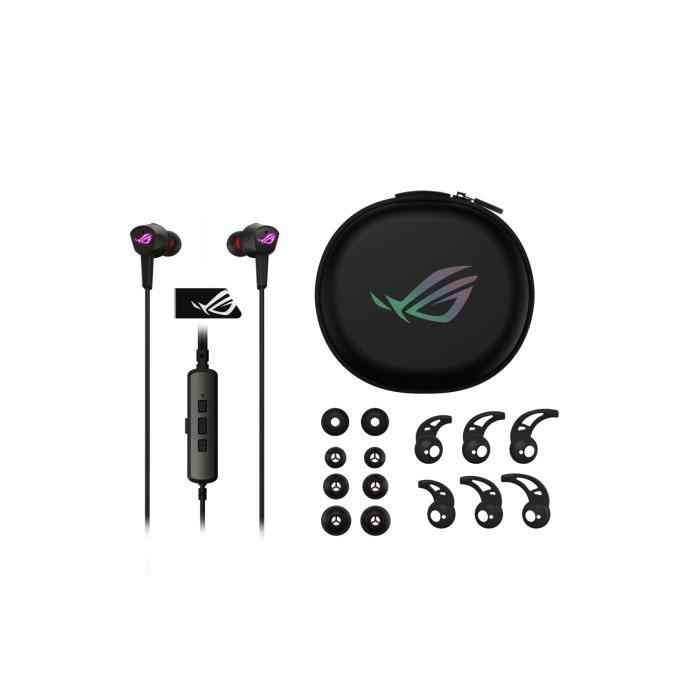 Ecouteurs Intra-auriculaires - ASUS - ROG Cetra II - ANC - Aura Sync RGB - USB-C