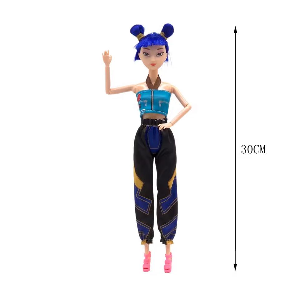 New Doll Toys Kpop Demon Hunters Action Figure Toys Rumi Mira Zoey Beautiful Princess Baby Girl Dolls Plastic DIY Toy for Girls