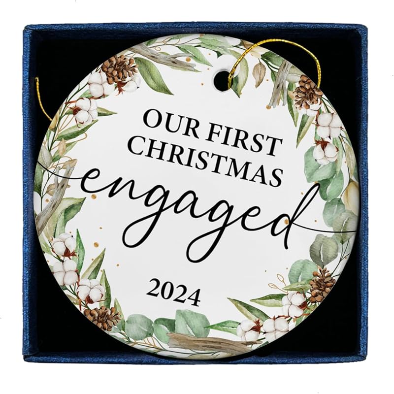 First Christmas As a Family Ceramic Ornament 2024, New Parents Gifts for Couples Mom Dad Newborn, New Mom Dad Baby Gifts Ideas, Baby 1st Ornament