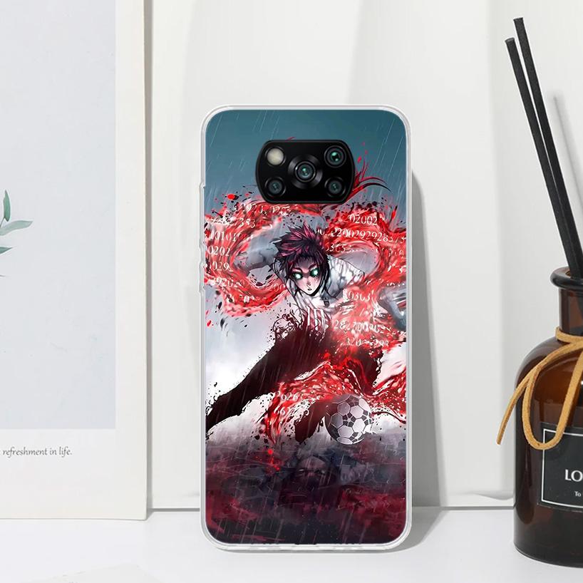 

Blue Lock Shidou Ryusei Phone Case For Xiaomi Poco X7 X6 X5 M7 M8 Pro F7 Ultra Redmi 15C 15 13C 13 12C 12 10 10C 10A Art Fundas Xiaomi Poco X6 Pro