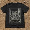 Squirrel Ramen Kids Shirt, Japanese Woodblock Youth Tee, Ramen Lover Gift for Kids, Anime Animal Child T-Shirt, Foodie Kid Top