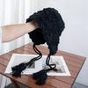 Internet Celebrity Fashion Retro Crochet Plush Woven Fur Hat Women Autumn and Winter Flowers Outdoor Photo Travel Hat