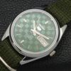 JAPAN SEIKO 5 AUTOMATIC MENS 6309A REFURBISHED GREEN COLOR DIAL WATCH a440307-4 Sk-a440307