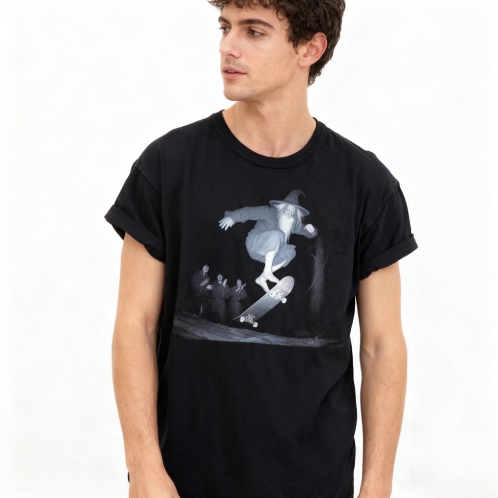 

Wizard Skatebaording Tshirt Vintage Meme T-shirt Oddly Specific Shirt Internet Meme Image Printed Tee Mens Daily Life Cotton ... S разноцветный