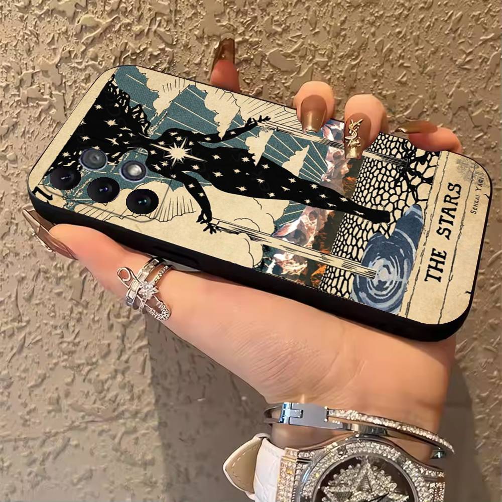 Tarot Phone Case For Samsung Galaxy A13,A21s,A22,A31,A32,A52,A53,A71,A80, Soft Black Cover