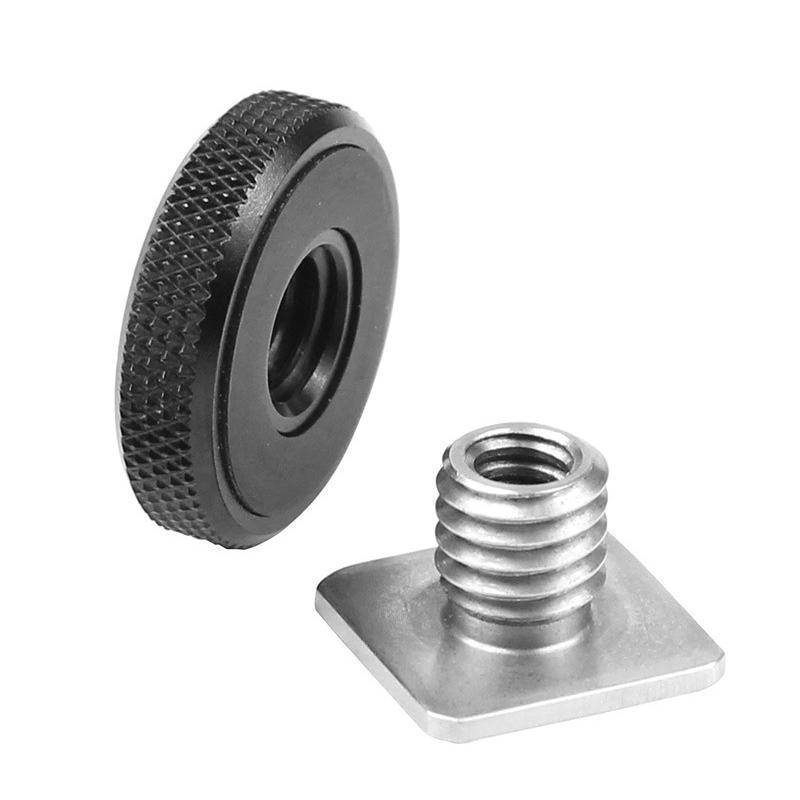 Stainless Steel 3/8" To 1/4" Inch Thread Adapter Screw Single Layer Cold Shoe
