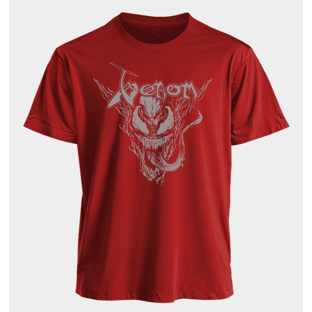 Men's and Women's T-shirts Venom Summer American Spring and Autumn Casual Sporty Punk Harajuku Fashion Short Sleeves