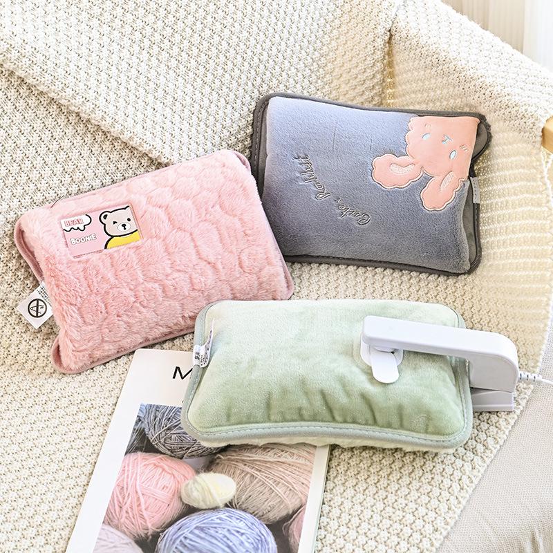Wiederaufladbarer Sicherheits-Handwärmer - Cartoon-Stickdesign, Explosionsgeschützt, Elektrische Bauch- & Bettwärmertasche