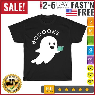 Halloween Booooks Geist Lesen Boo Bücher Lesen Bibliothek Vintage T-Shirt Männer Frauen
