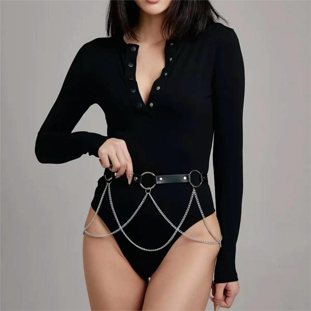 Hollow Out Waist Chain For Women Sexy Adjustable Body Jewelry Belt Y2K Denim Skirt Accessories Fashion Gifts Party Clubwear