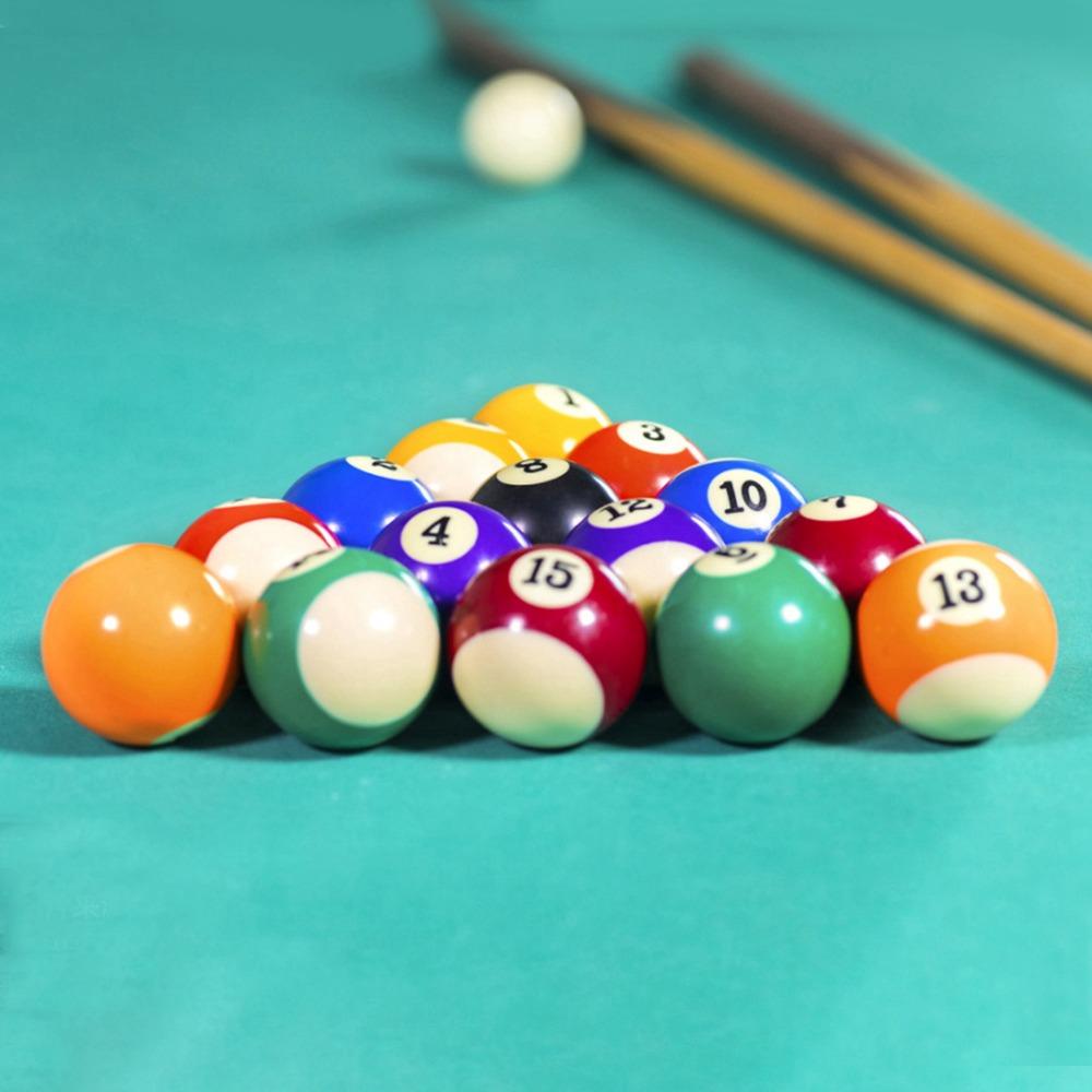 Numbered Billiard Balls Resin Mini Billiard Balls Set Durable Billiard Ball Set Game Room