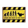 Man Cave Rule Metal Tin Sign Vintage Poster Home Bar Hotel Wall Painting Plaque Party Bar Public Decor 20*30 CM