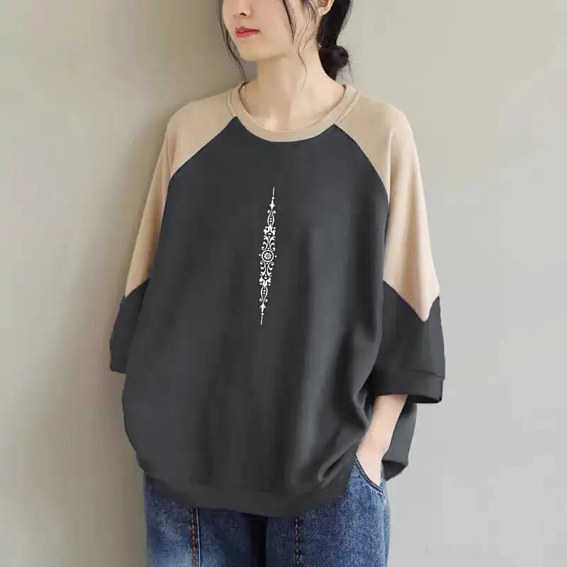 Sweatshirt for Women Cotton Oversize Thickened Loose Casual Pullover Long Sleeve Winter Sweatshirt Top