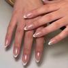 Le Fan Meijia 30-Piece Short Almond White French Wearable False Nail Set