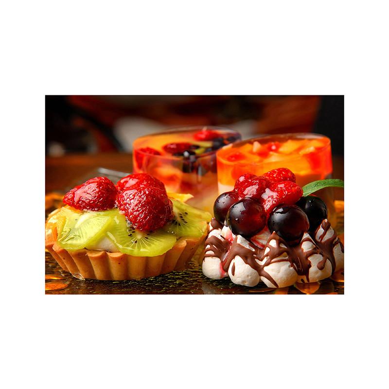 Strawberry Ice Cream Themed Decorative Painting Picture Cakery Decor Restaurant Dessert Shop Decoration Canvas Printing