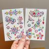 Acrylic Rhinestone Sticker Set: Heart, Crown, Butterfly, Moon, Animal Designs