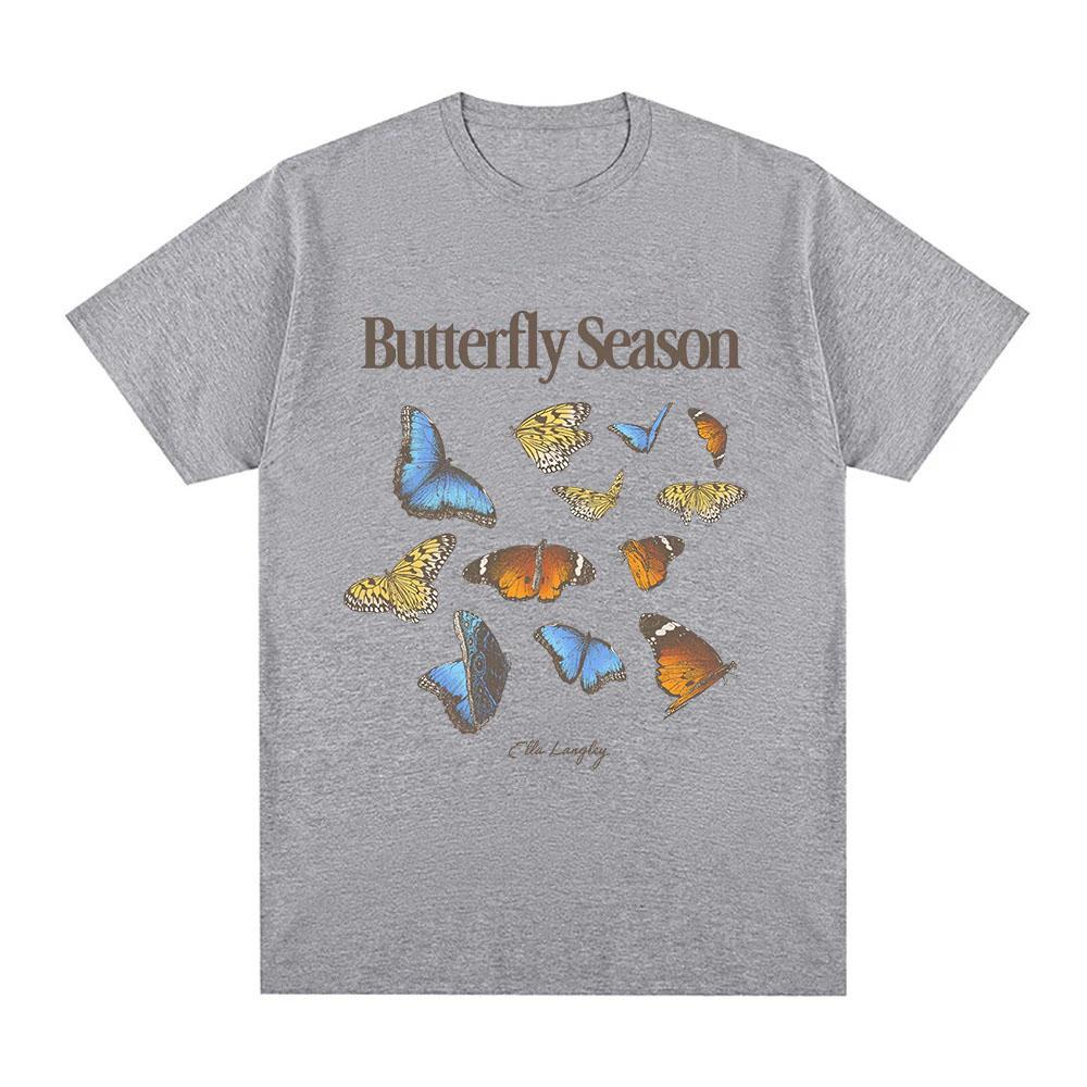 Ella Langley Graphic Print T-shirt Cotton Tees Trendy Streetwear Women Men Casual Fashion Round Neck Tops Summer Tee