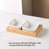 Nordic Ceramic Compartment Snack & Dessert Plate with Lid