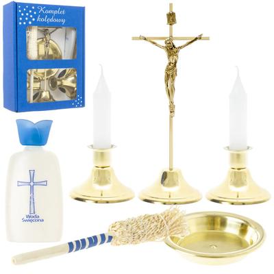 Large Christmas Carol Set, Gold, Brass, 21.5