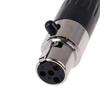1Pc Mini XLR 3 4 Pin Female Plug Small XLR Audio Microphone Connector for MIC