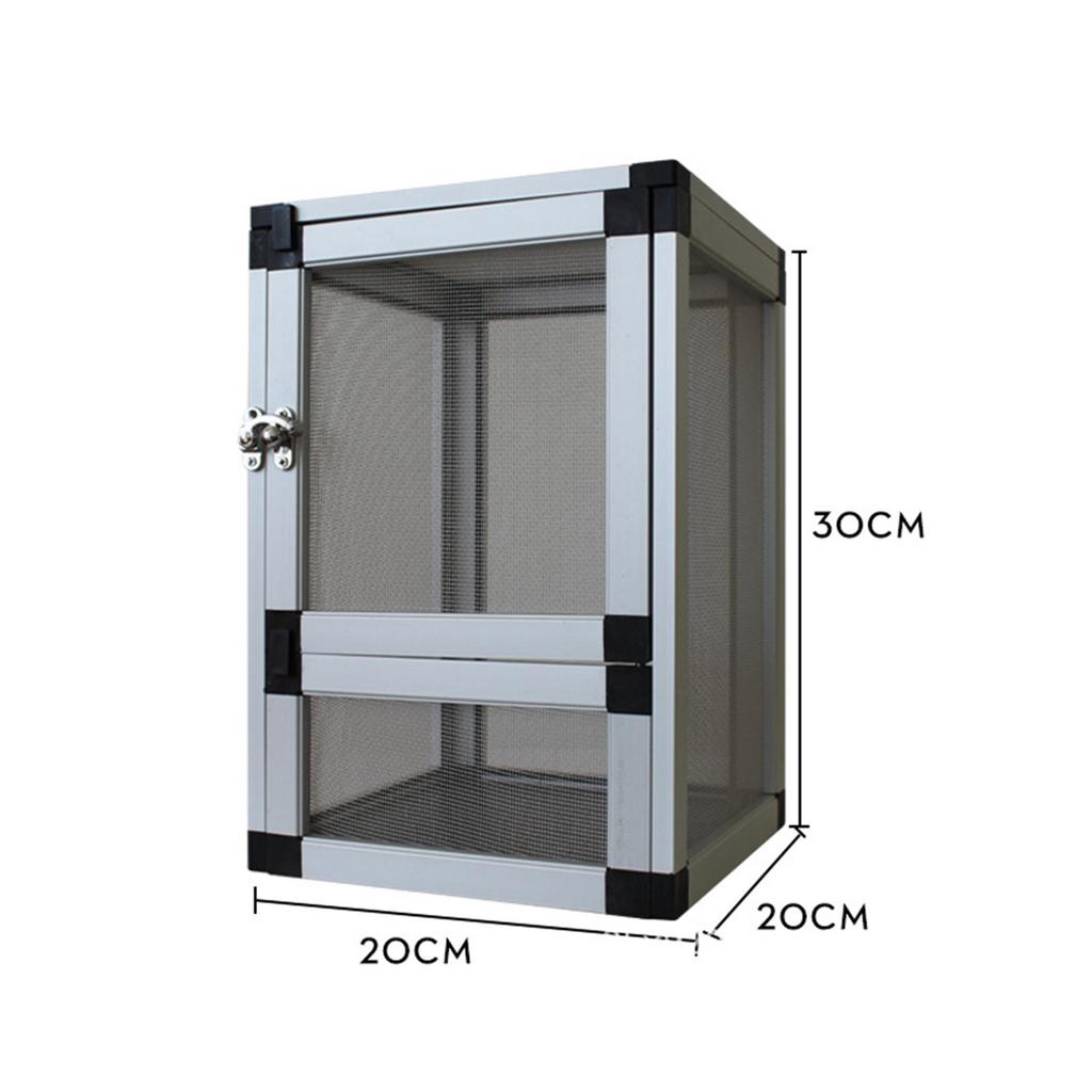 Air Screen Cages Ventilation Feeding Breeding Box Reptiles Habitat Reptile Cage for Snake Lizards Small Animal Hedgehogs Hamster