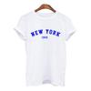 Harajuku Women Tshirt New York Summer Print White Black T Shirt Ladies Clothing 90S Tops Graphic Clothes Female Tee Shirt 2025