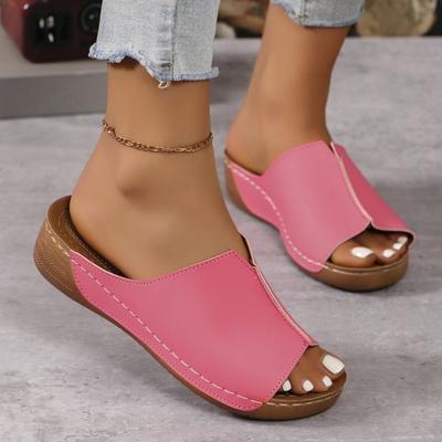 Slope Heel Slippers Thick Bottom Women's Sandals Slip Casual Women's Shoes