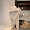 Whimsical Fish & Hanton Couple Pajamas - Unisex Winter Coral Fleece Funny Cartoon Loungewear