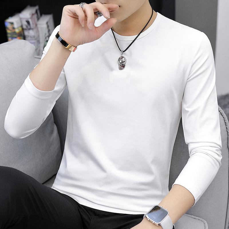 

Мужская двухсторонняя немецкая бархатная полуводолазка с длинным рукавом, утолщенная теплая футболка-свитер для осени и зимы L