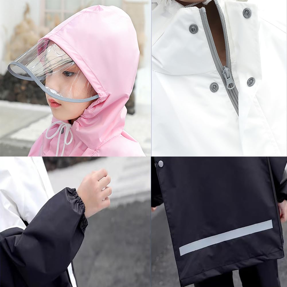 Raincoat for Rain Top and Bottom Suitable for School Super Water Night Elementary Middle Rainy Season Storage Bag Included [Limspace] Kids, Suit, Set,