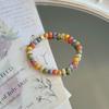 Brățări Colorate cu Mărgele Ceramice Pentru Femei Bărbați Simple Versatile Tricotate Manual Brățări cu Mărgele Accesorii Bijuterii de Petrecere Cadouri