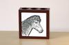 Icelandic Horse – Pen holder with a horse, desk organizer with a print | Art-Dog
