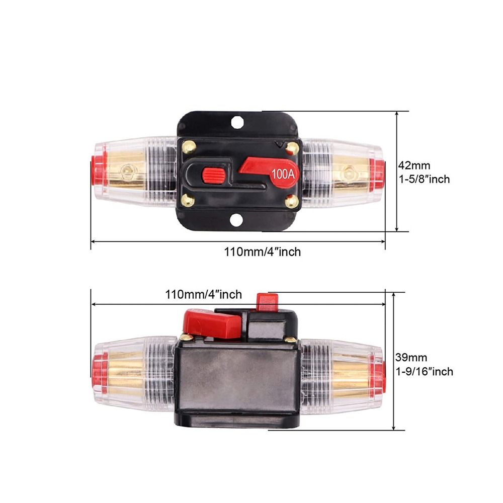 Interruttore automatico DC resettabile da 150A 125A 100A 80A per connettore fotovoltaico solare Interruttore automatico fusibile resettabile